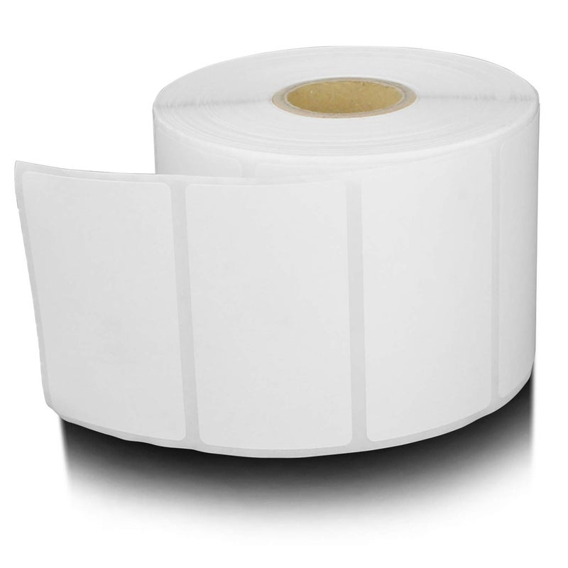 OfficeSmartLabels â€“ 2.25" x 1.25" Removable Direct Thermal Labels - Compatible with Rollo & Zebra Desktop Printers and More â€“ 1â€ Core; Perforated, Water & Oil Resistant (4 Roll, 4000 Labels) - Image 1
